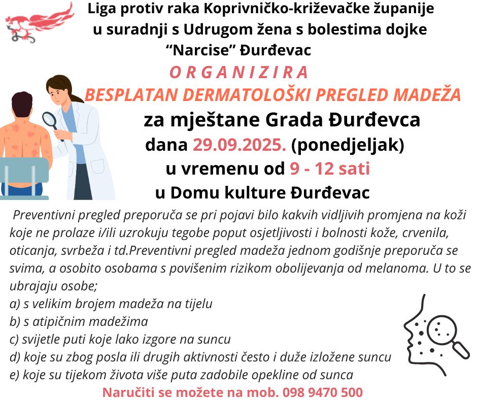 NOVI BESPLATAN PREVENTIVNI PREGLED MADEŽA