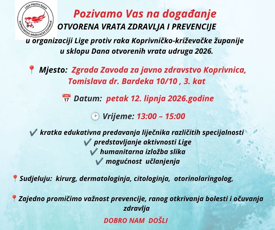 Pridružujemo se manifestaciji Dani otvorenih vrata udruga 2026.
